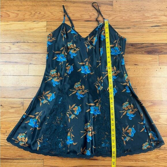 Vintage 80's Victorias Secret Gold Label Floral Slip Size M - Picture 4 of 9